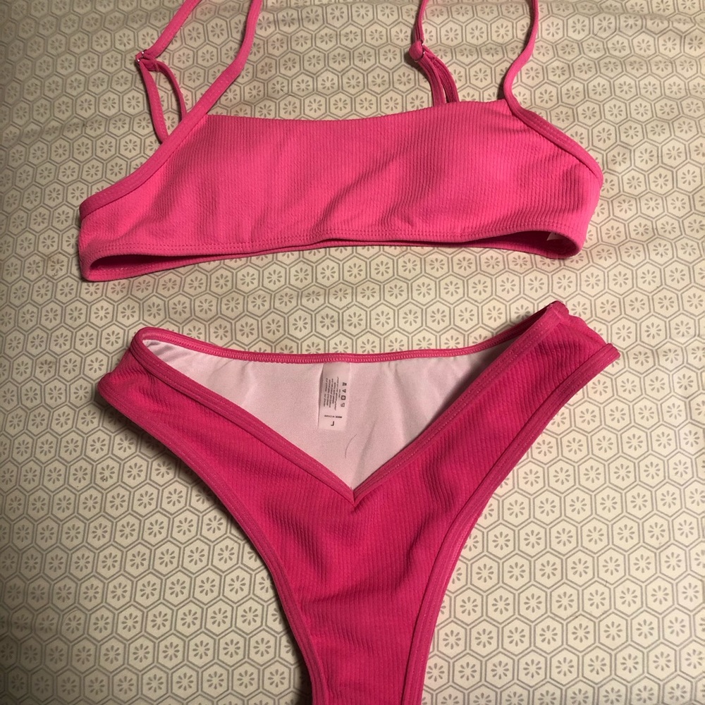 Hot Pink swimsuit